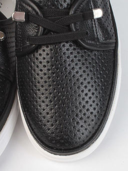 03-A5657 BLACK Полуботинки женские (натуральная кожа)