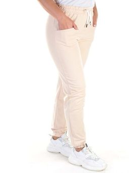 QB-84 BEIGE Брюки спортивные женские (95% хлопок, 5% стрейч) P&S