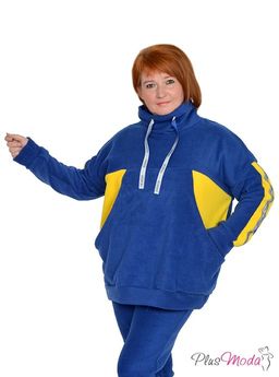 Толстовка Модель №1019 размеры 44-84 - Plusmoda фото 4