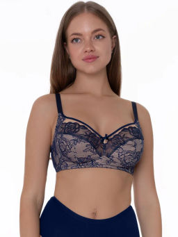 Бюстгальтер Milavitsa 128010/G66 кобальт/нюд