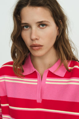 STRIPED KNIT POLO - Zara фото 16