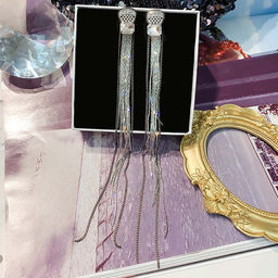 Серьги длинные на гвоздиках арт. 11 8403 (id 255402)