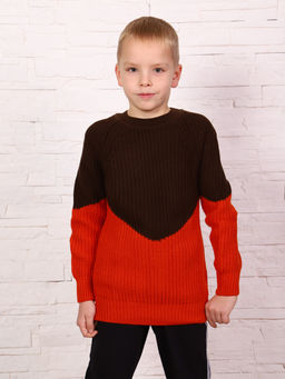 Джемпер Кредо-2 коричнево-оранжевый