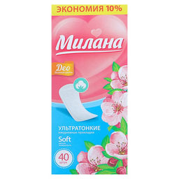 Прокладки ежедневные Милана Ultra Deo Soft Цветы, 40 шт. фото 6