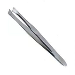 Zinger Пинцет для бровей скошенный / Classic B 166 S SH, ручная заточка, 90 мм, серебристый глянцевый