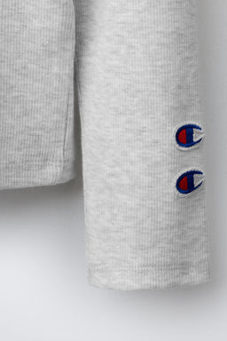 CHAMPION ® X ZARA TEXT RIBBED T-SHIRT  фото 4