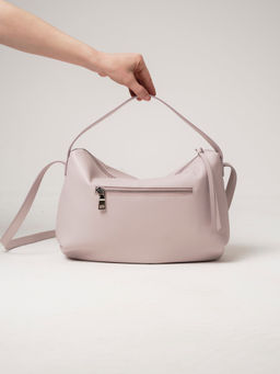 Сумка на плечо багет Deboro 30963 розовый дым