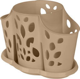 Цена за 2 шт. Сушилка для столовых приборов 3х-секционная 177х110х130 мм шоколадный мокко PT4058