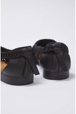 Trendyol Shoes Bej Orgu Desenli Badem Burun Kad?n Babet TAKSS25BE00027 - Trendyolmilla фото 12