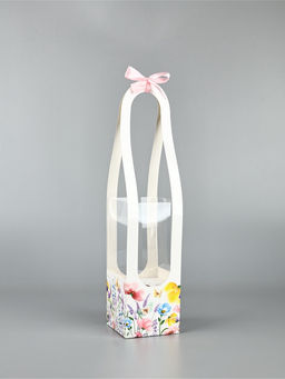 Цена за 5 шт. Коробка для цветов складная Цветы, 10?45?10 см