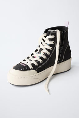 GRAFFITI HIGH-TOP SNEAKERS - Zara фото 3
