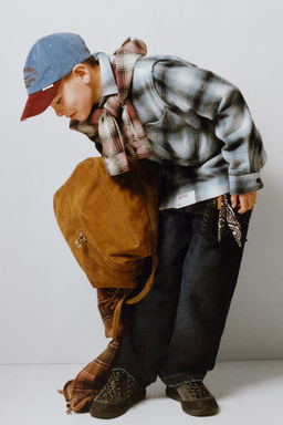 LABELLED CHECK OVERSHIRT - Zara фото 5