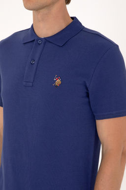 Erkek Slim Fit Polo Yaka A__k Lacivert Basic Ti__rt - U.s. polo assn фото 7