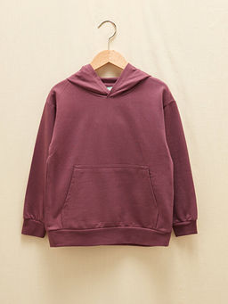 Kap??onlu Basic Uzun Kollu Erkek ?ocuk Sweatshirt