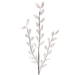 Цена за 2 шт. Ветка декоративная "Блеск камней" 63 см, Серебро