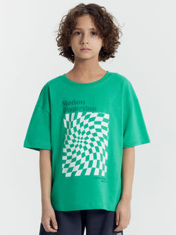 Футболка для мальчиков зеленая с печатью - Mark formelle фото 3
