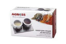 НАБОР ДЛЯ СПЕЦИЙ AGNESS МОНБЛАН 3 ПР.НА МАГНИТАХ, В Т.Ч. МЕТАЛ.ПОДСТАВКА 14*9*5 СМ  фото 2
