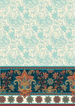 Ткань для пэчворка PEPPY СКАЗОЧНЫЙ ВОСТОК ПАНЕЛЬ ФАСОВКА 60 x 110 см 146 г/кв.м 5 100% хлопок СВ-01 белый