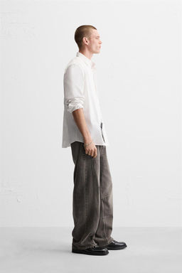 BAGGY JEANS WITH SEAM DETAIL - Zara фото 13
