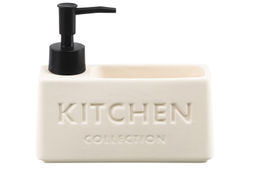 Диспенсер для моющего средства 420 мл, 16.5*5,5*14.5 см, "KITCHEN", бежевый