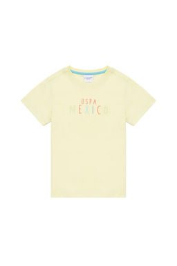 U. S. Polo Assn / Детская светло-желтая футболка с круглым вырезом - U.s. polo assn фото 6