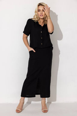 Блузка женская 4384/08/Черный - Rise фото 2