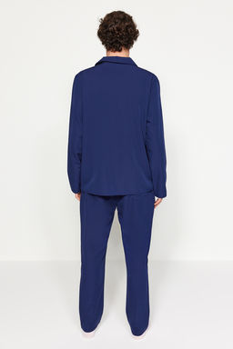 TRENDYOL MAN Gri Regular Fit Dokuma Pijama Tak?m? TMNAW24PT00057 - Trendyolmilla фото 9