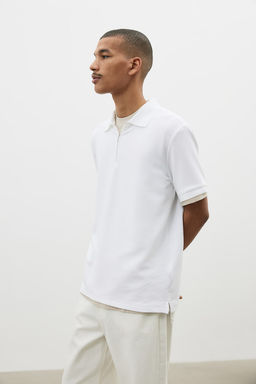 Polo con media cremallera Slim Fit - H&m фото 5