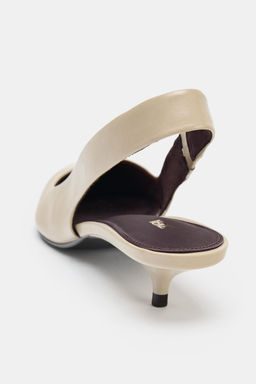 SLINGBACK KITTEN HEEL SHOES