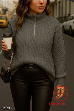 Свитер женский на полузамке - Bruno фото 2