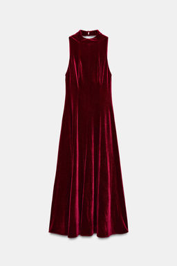 VELVET MIDI DRESS - Zara фото 9