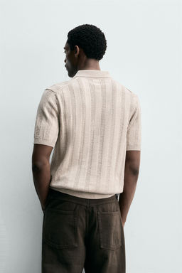 POLO PUNTO REGULAR FIT ESTRUCTURA / Crudo / Beige - Zara фото 3