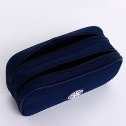 Косметичка-пенал на молнии с отделами, Звезда, синяя - Simaland фото 3