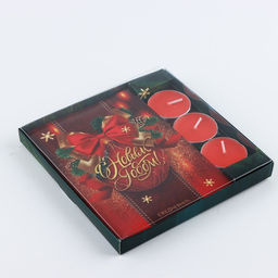 Подарочный набор новогодний, ежедневник и чайные свечи «Впусти сказку в свою жизнь»