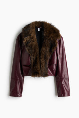 Chaqueta cropped revestida