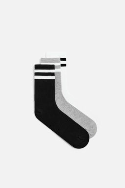 PACK OF 3 STRIPED SOCKS - Zara фото 2