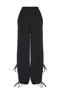 Trendyolmilla Tas Dokuma Baglama Detayl? 100% Pamuk Plaj Pantolon TBESS25PL00008  фото 11