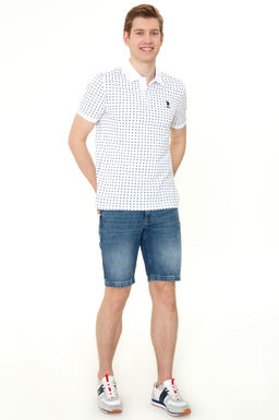 U. S. Polo Assn Мужская белая футболка с воротником-поло - U.s. polo assn фото 17