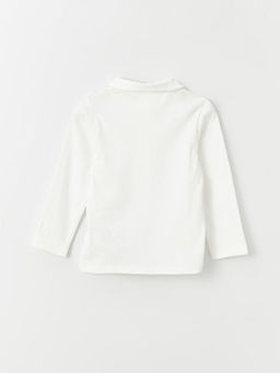 Bebe Yaka Uzun Kollu Basic K?z Bebek Ti??rt - Waikiki фото 3