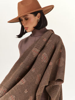 в составе ШЕРСТЬ  и КАШЕМИР Большой, мягкий, теплый  двусторонний палантин