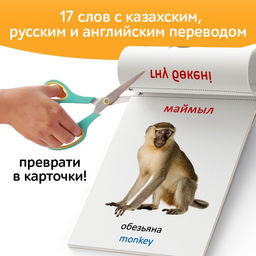 Книга по методике Г. Домана Животные Африки, на казахском языке - Буква-Ленд фото 4