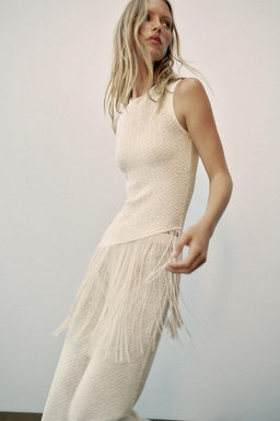 TOP R?STICO FLECOS / Crudo - Zara фото 4