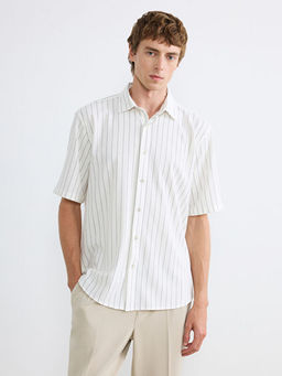 Regular Fit ?izgili Erkek G?mlek