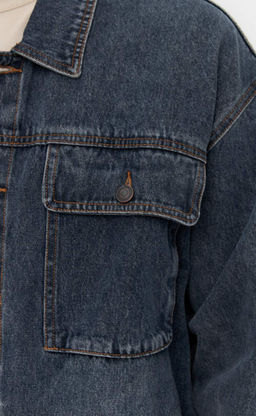 Куртка джинс P511-1251 d.blue