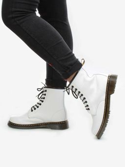 B6019-2 WHITE Ботинки демисезонные женские (натуральная кожа) - Фабричный китай фото 4