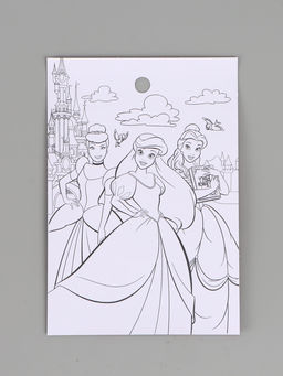 Цена за 10 шт. Наклейки бумажные «Принцессы», c раскраской на обороте, 11 × 15.5 см