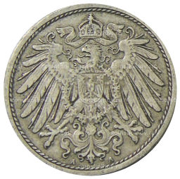 10 пфеннигов 1908 года А Германия