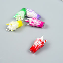 Цена за 5 шт. Декор для творчества пластик «Мороженное в стакане с петелькой», 1.3×1.3×2.6 см, МИКС