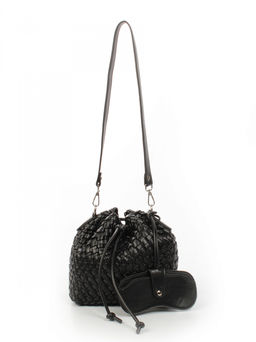 LACCOMA сумка СУ038-черный эко кожа хлопок