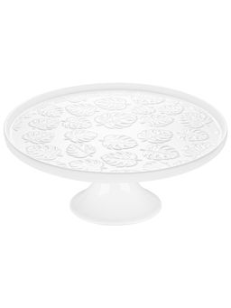 Блюдо на ножке 27,5*27,5*11,5 см Тропики с бортиком, фарфор - Elan gallery фото 4